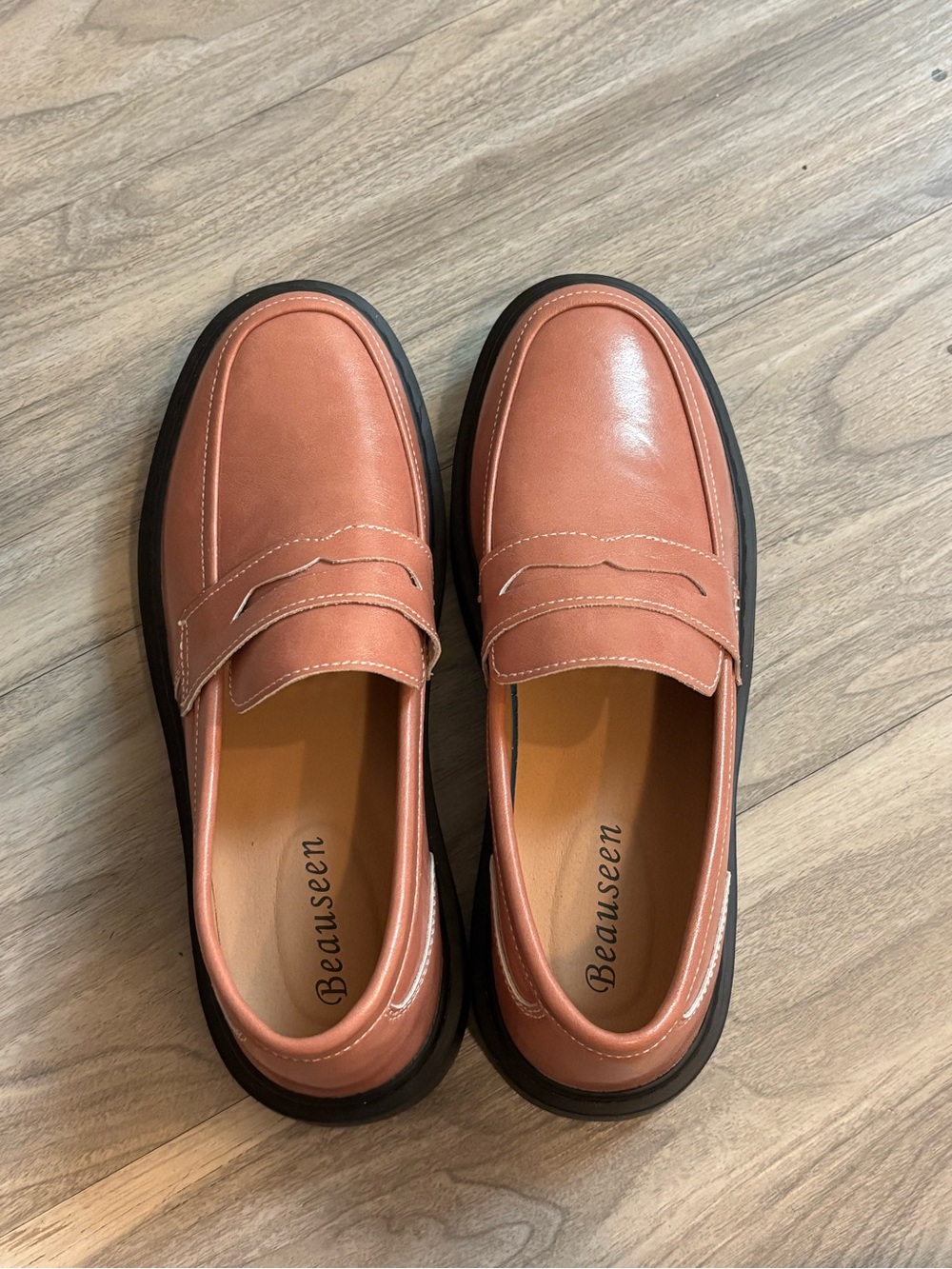 Men's Tan Penny Loafers
